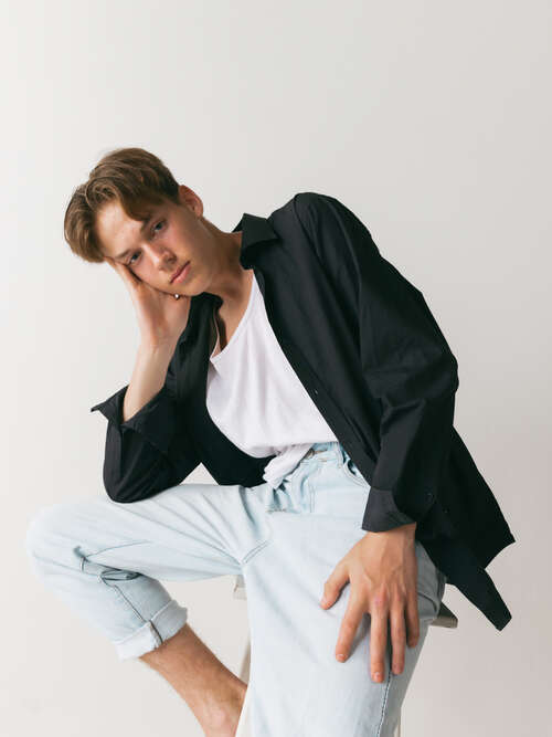 Classic Black Shirt  large