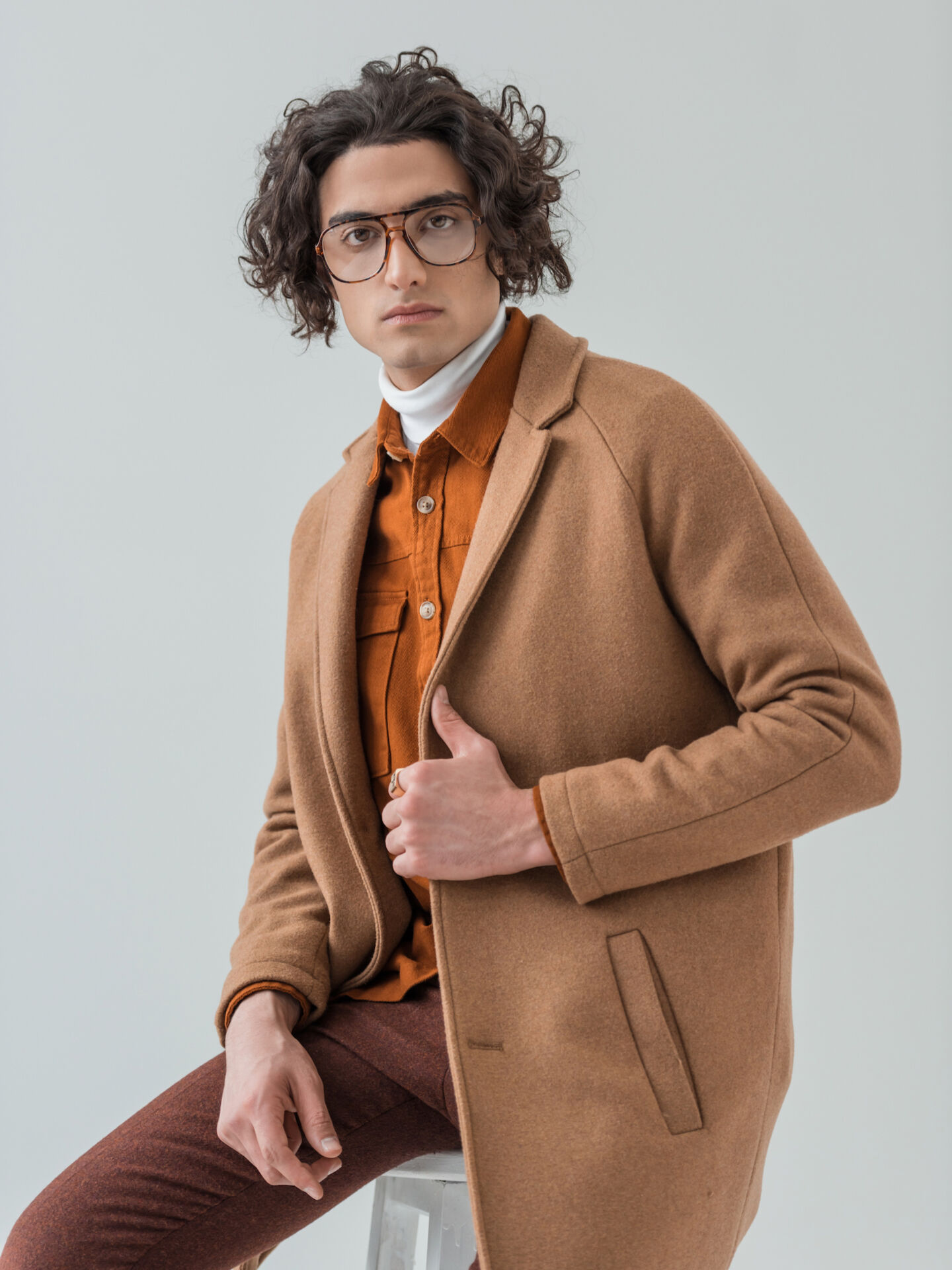 Wool Brown Jacket large