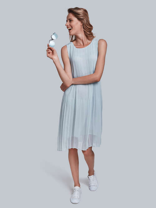 Muted Sky Color Dress  large