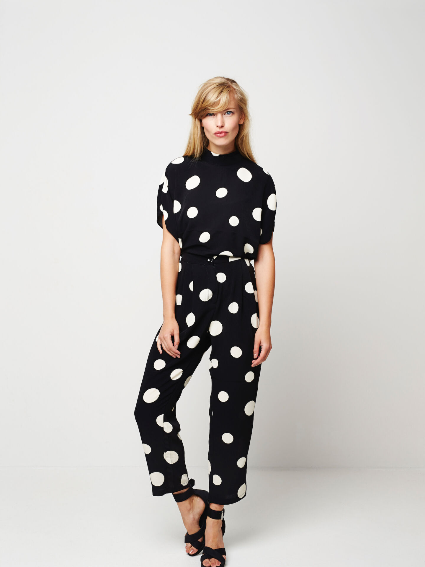 Black Polka Dot Suit large